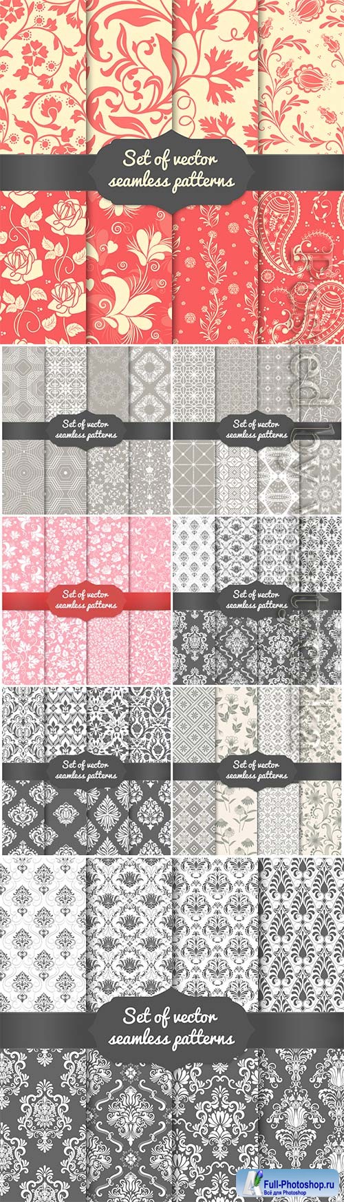 Vector set seamless pattern design