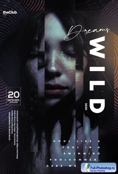 Wild Dreams Event - Premium flyer psd template