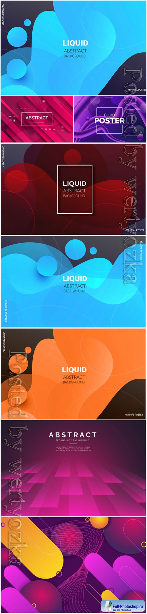 Liquid vector abstract background