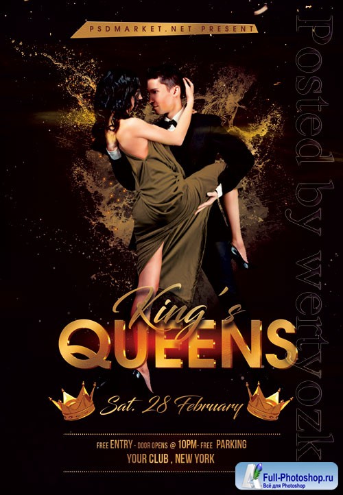 Kings queens event - Premium flyer psd template