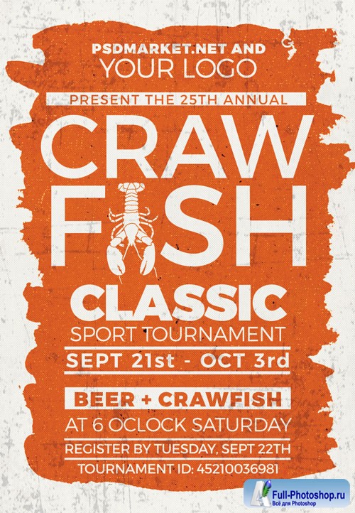 Crawfish classic - Premium flyer psd template