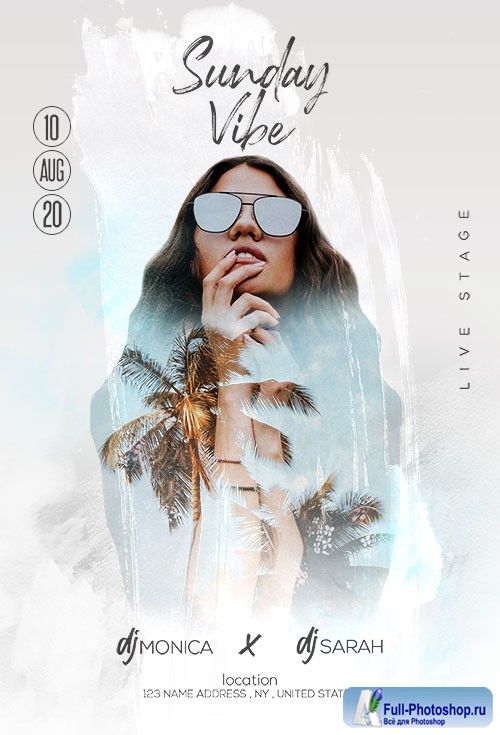 Sunday Vibe - Premium flyer psd template