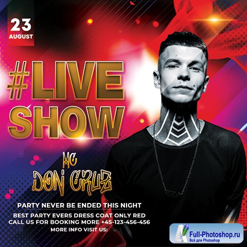 Live Show Perfomance - Premium flyer psd template