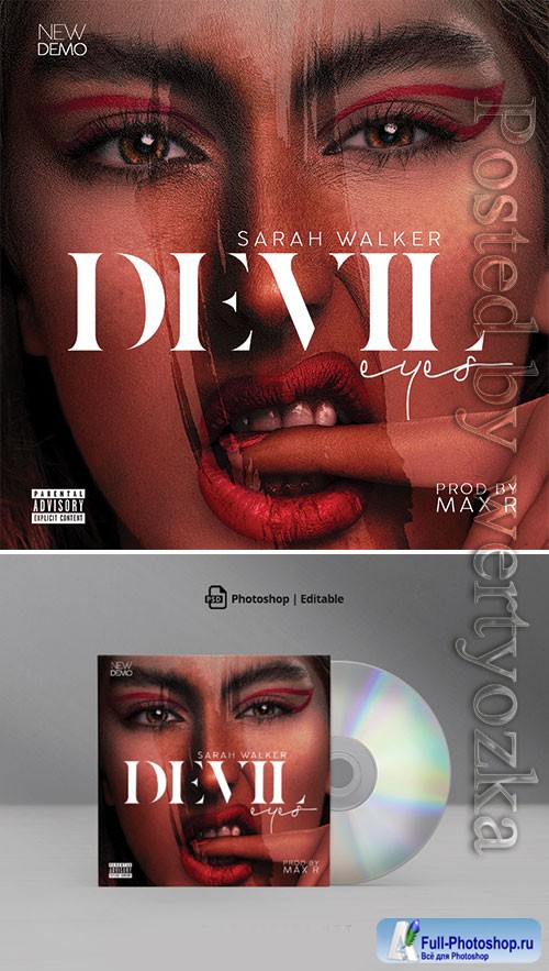 Devil Eyes Mixtape CD Cover Artwork