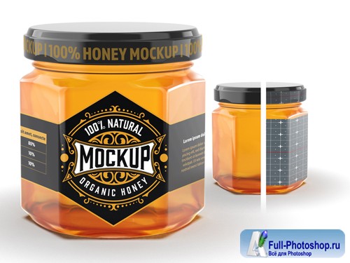 Honey Jar Mockup