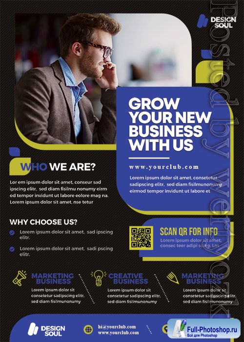 Corporate PSD Flyer Template