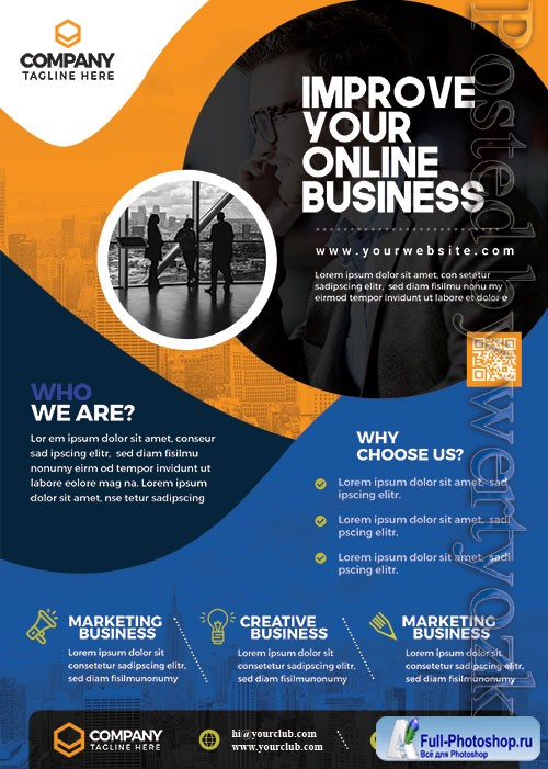 Corporate Business Promotion PSD Flyer Template