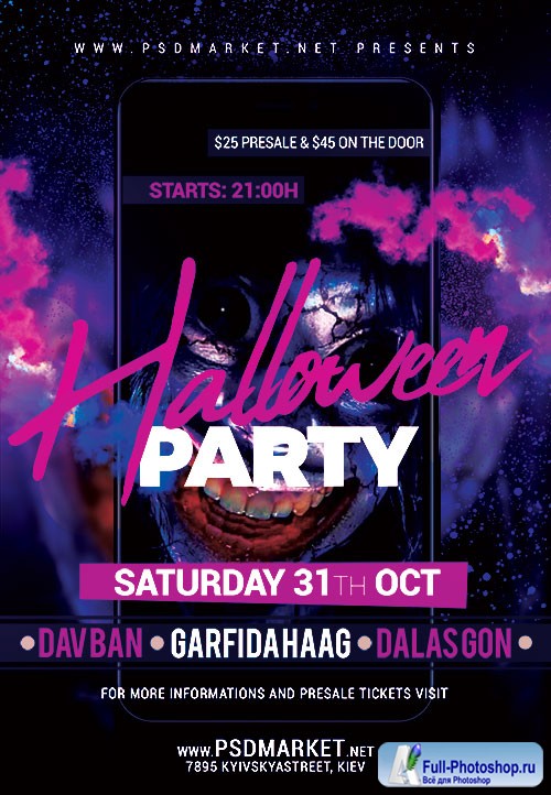 Halloween party flyer