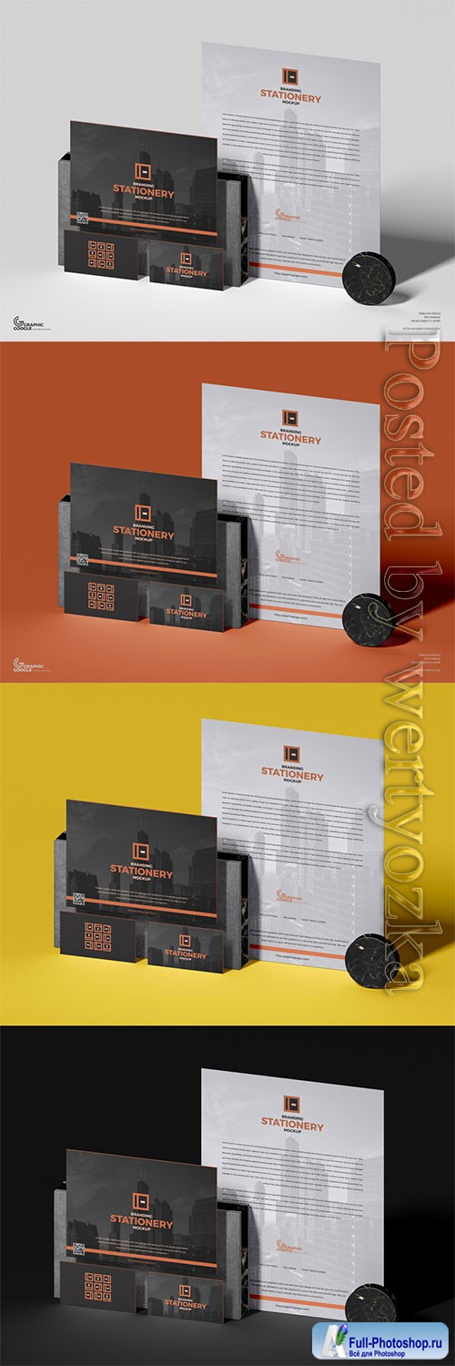 PSD Brand Stationery Mockup For Designers