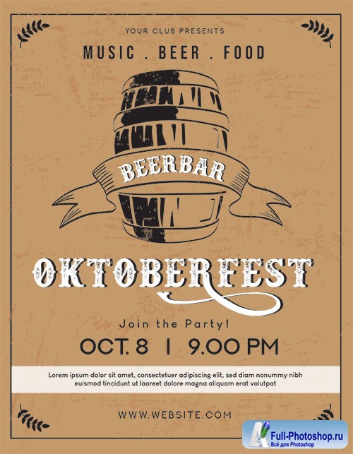 Oktober Fest Flyer 2 Template