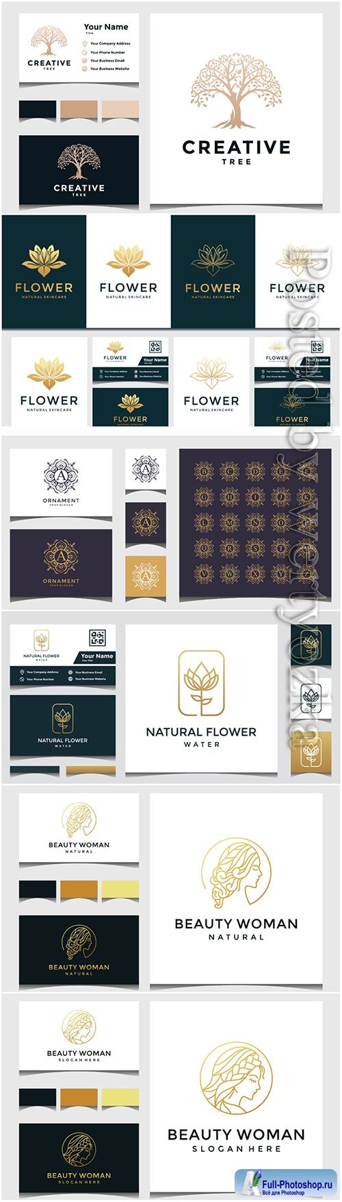 Logo and business card design template