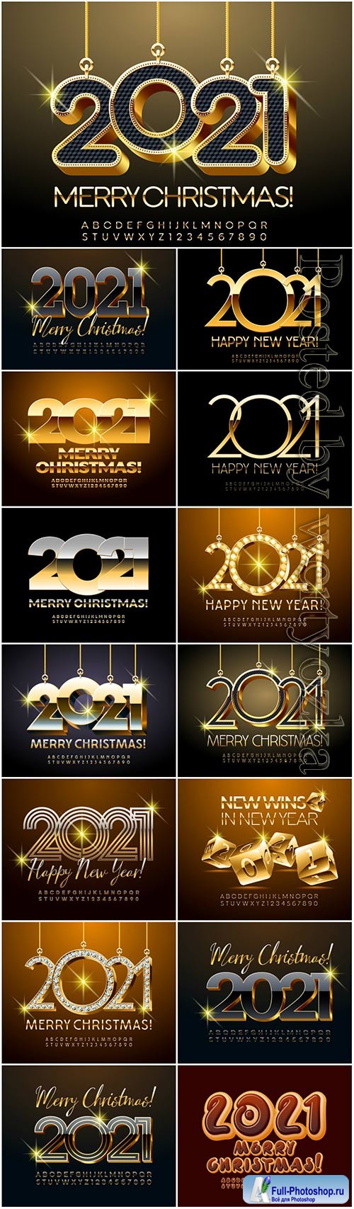 Diamond merry christmas, 2021, alphabet, letters, numbers, shiny, font