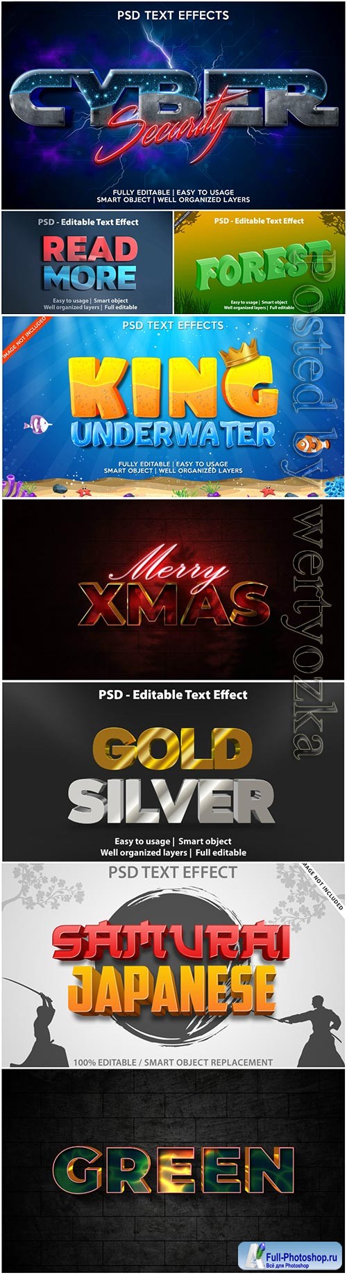 Text effect gold silver template premium psd