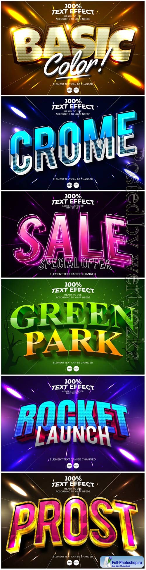 3d editable text style effect vector vol 67