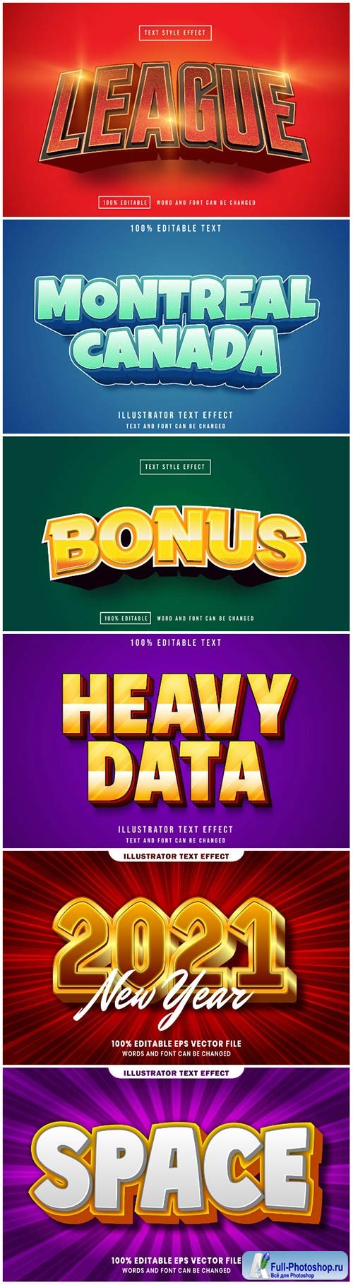 3d editable text style effect vector vol 124