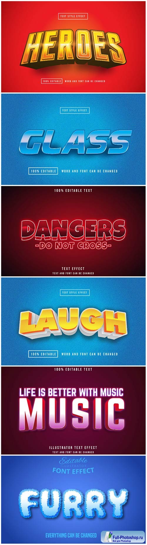 3d editable text style effect vector vol 125