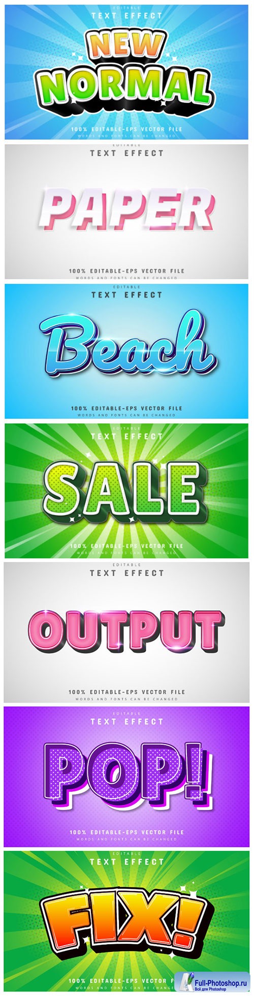 3d editable text style effect vector vol 150