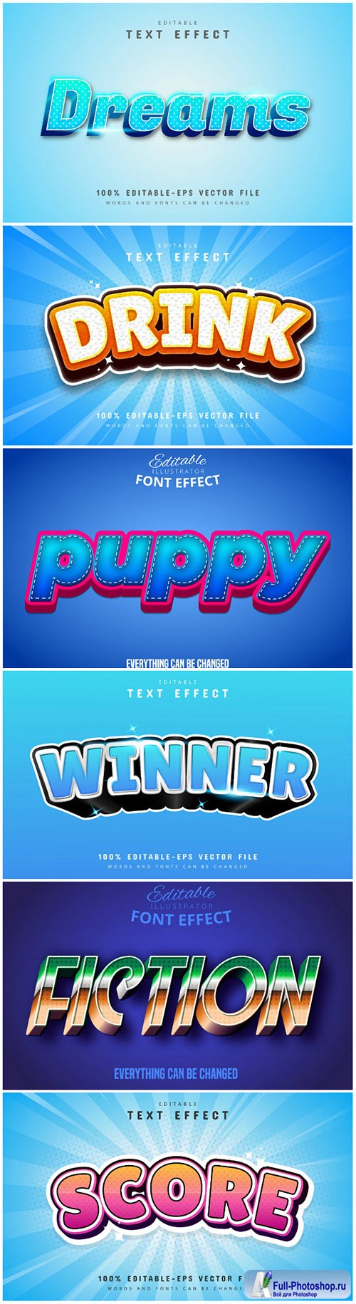 3d editable text style effect vector vol 166