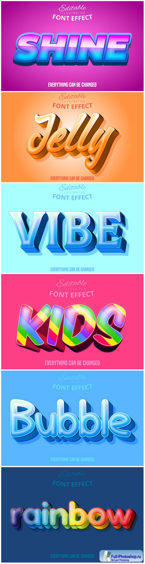 3d editable text style effect vector vol 163