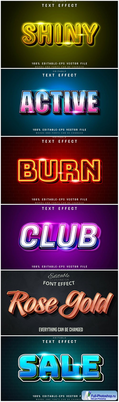 3d editable text style effect vector vol 160