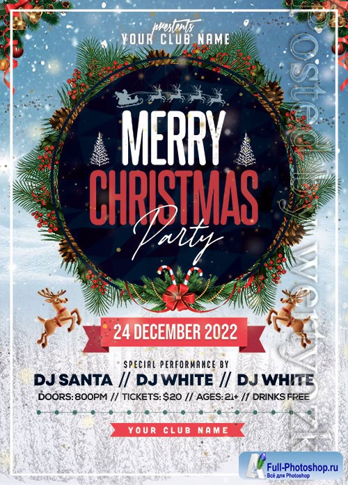 Christmas Party 4 - Premium flyer psd template