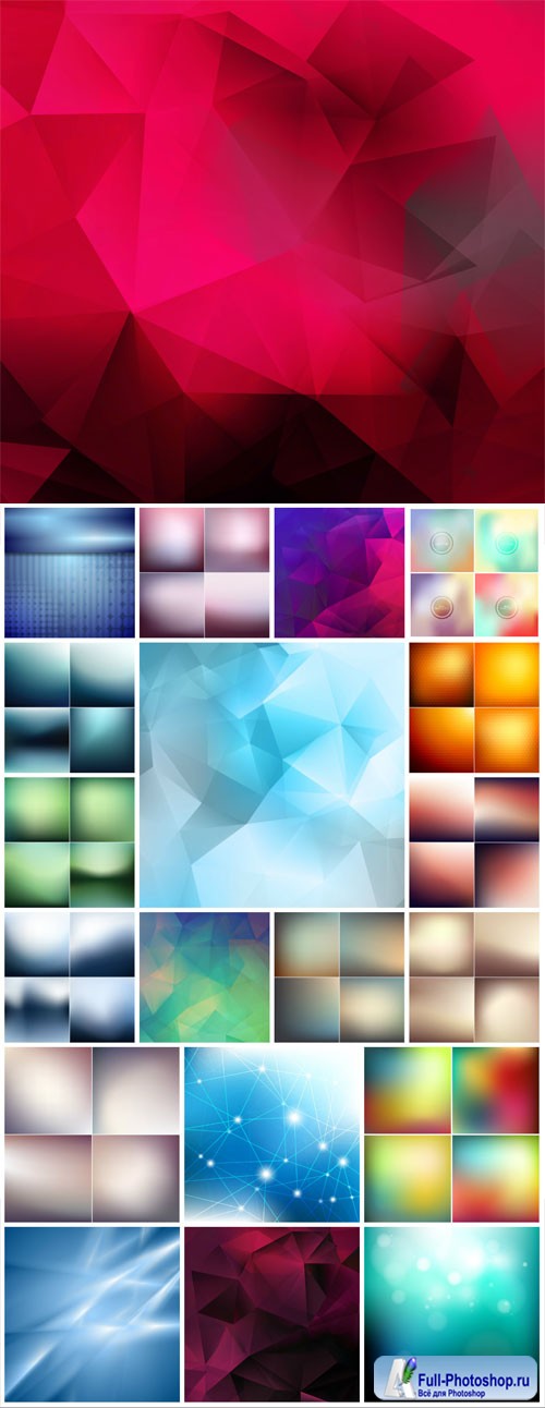 Abstract backgrounds with gradient in vector