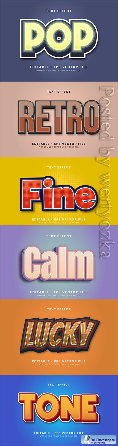 3d editable text style effect vector vol 282