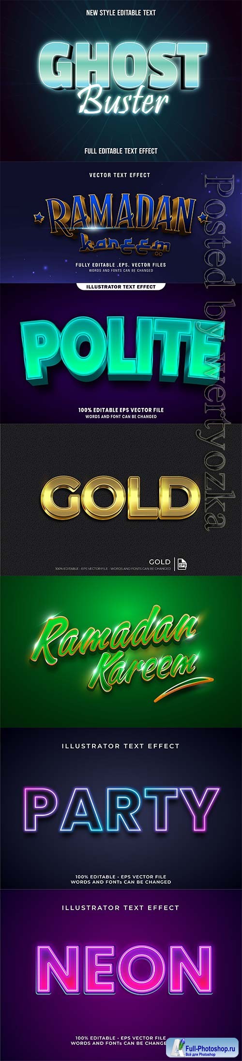 3d editable text style effect vector vol 307