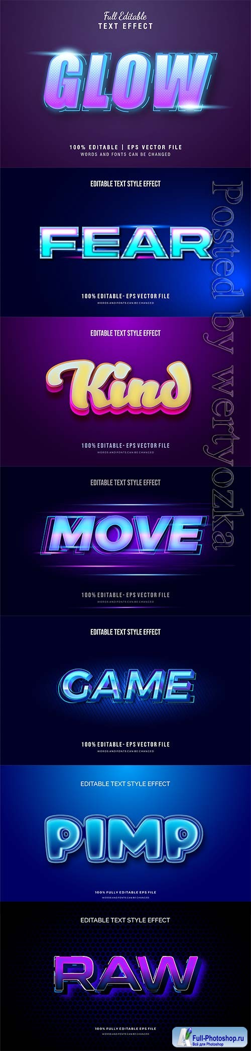 3d editable text style effect vector vol 304