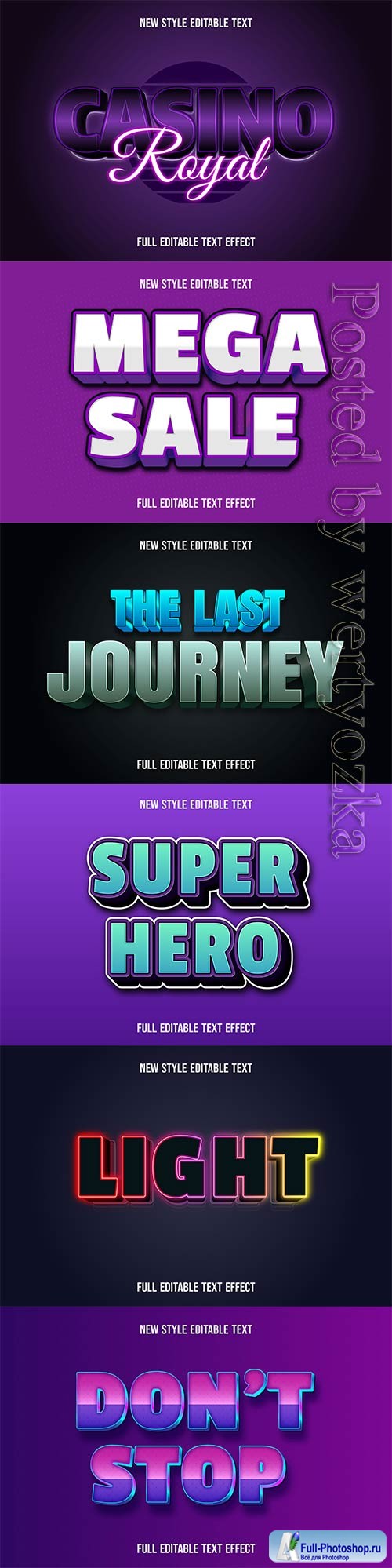 3d editable text style effect vector vol 331