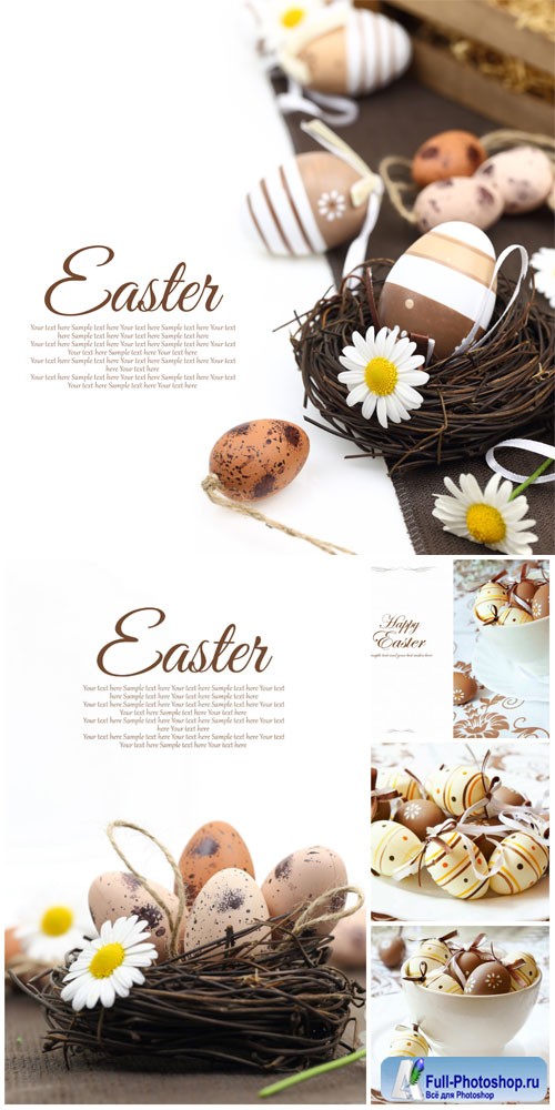 Easter compositions stock photo