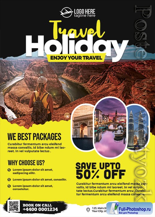 Travel Agency Promotion Flyer PSD