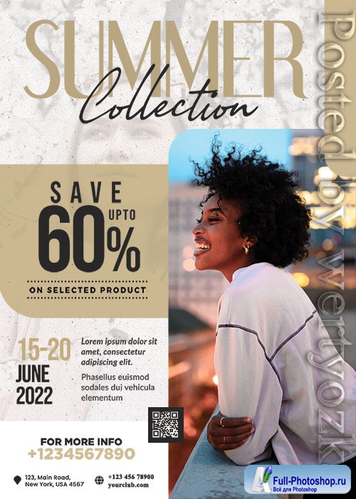 Season Fashion Sale Flyer PSD Template