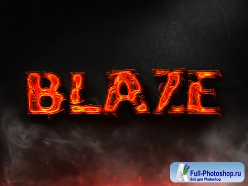 Burning Text Effect PSD Design Template vol 6