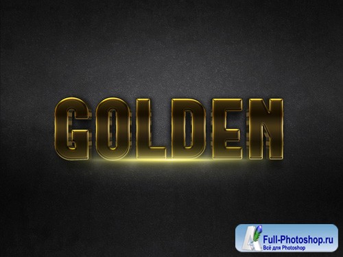 3D Gold Text Effect PSD Design Template vol 8