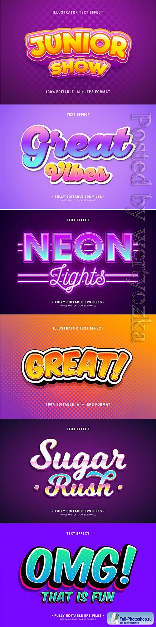 3d editable text style effect vector vol 353