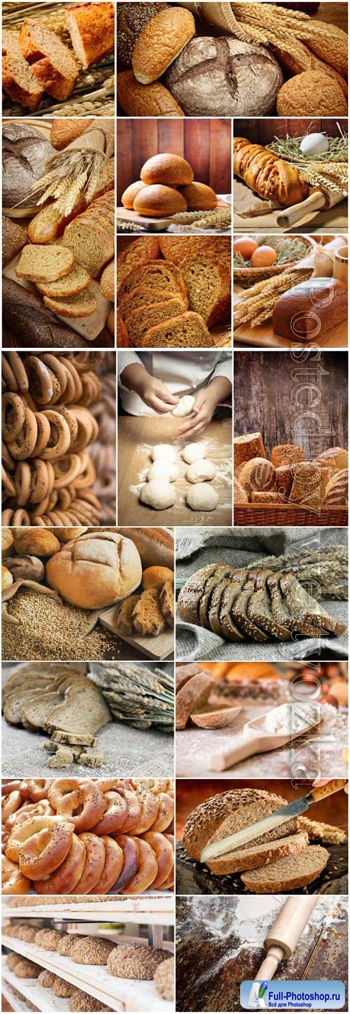 Bread products stock photo