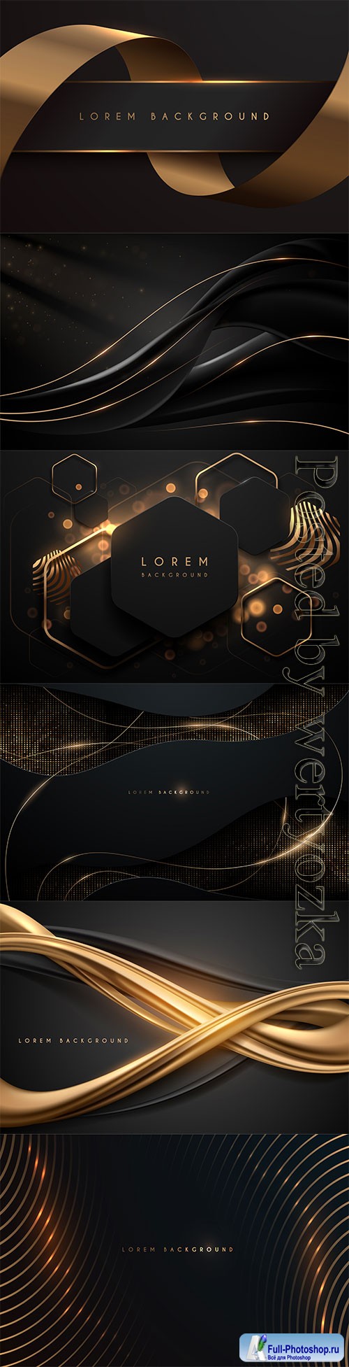 Black luxury vector background