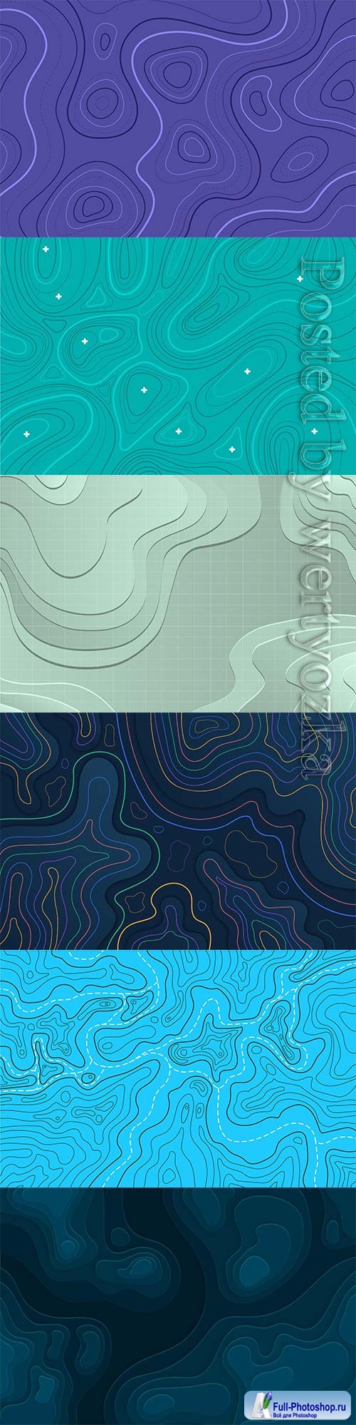 Topographic map wallpaper vector concept