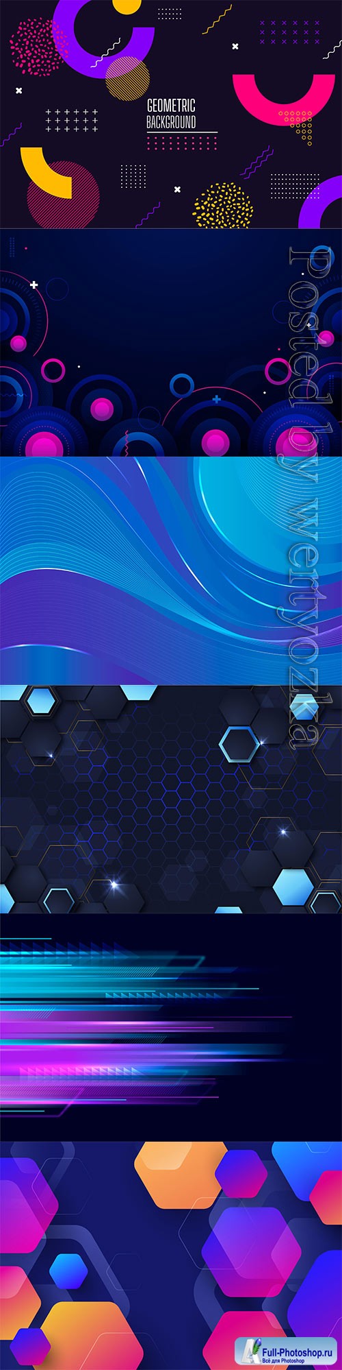 Gradient geometricl vector background