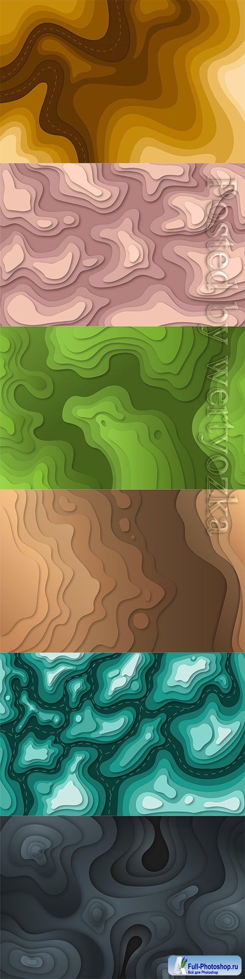 Abstract topographic vector background