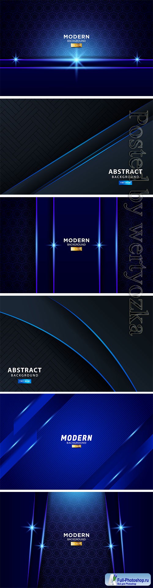 Abstract background with blue light