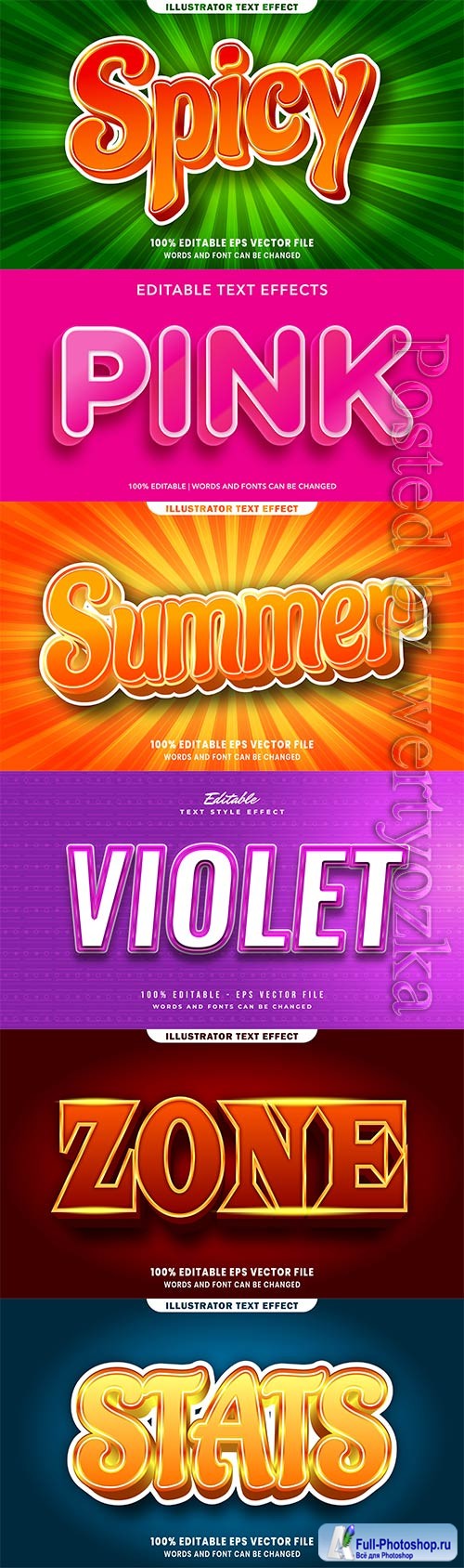 3d editable text style effect vector vol 455