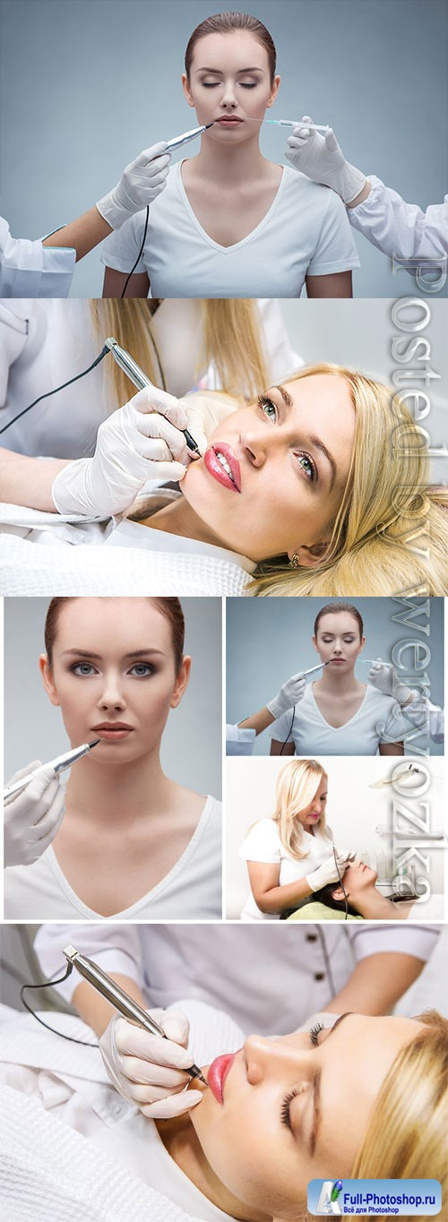 Cosmetology procedures stock photo