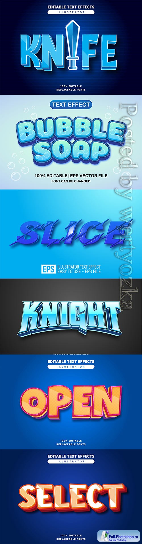 3d editable text style effect vector vol 522