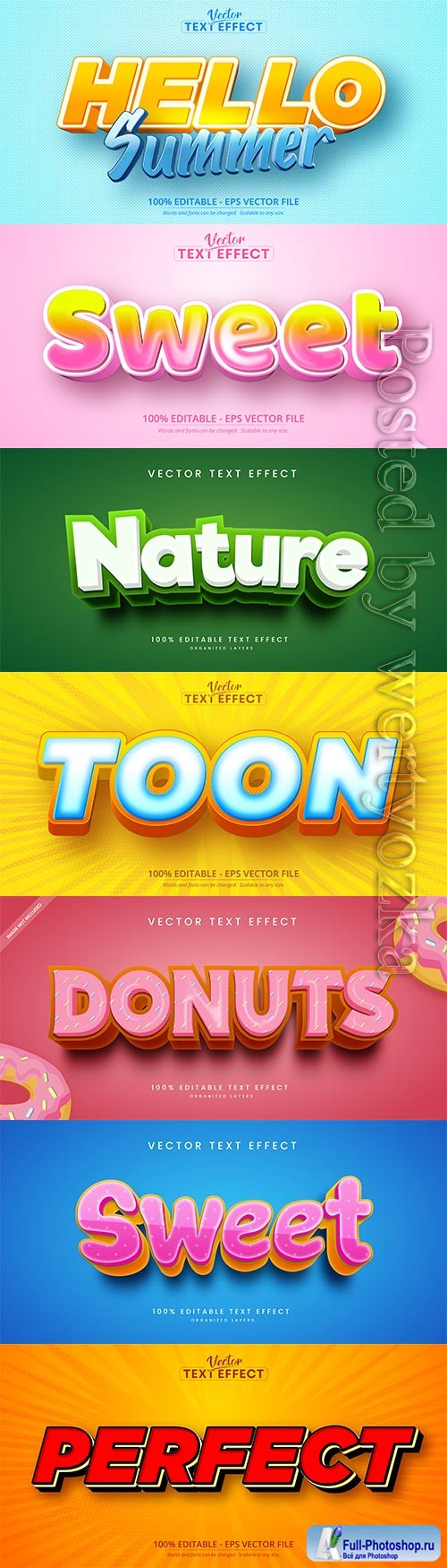 3d editable text style effect vector vol 516