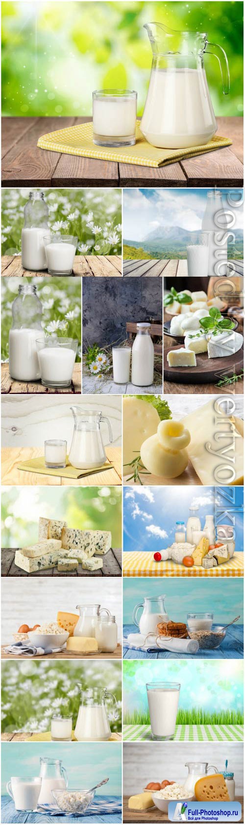 Dairy products, fresh milk stock photo