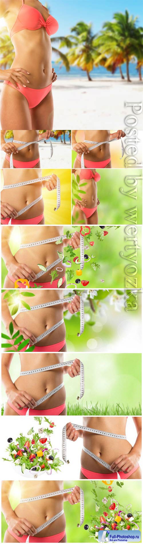Healthy food concept, female figure stock photos