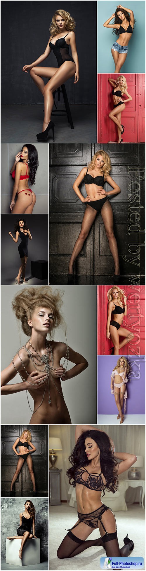 Luxury sexy women stock photo