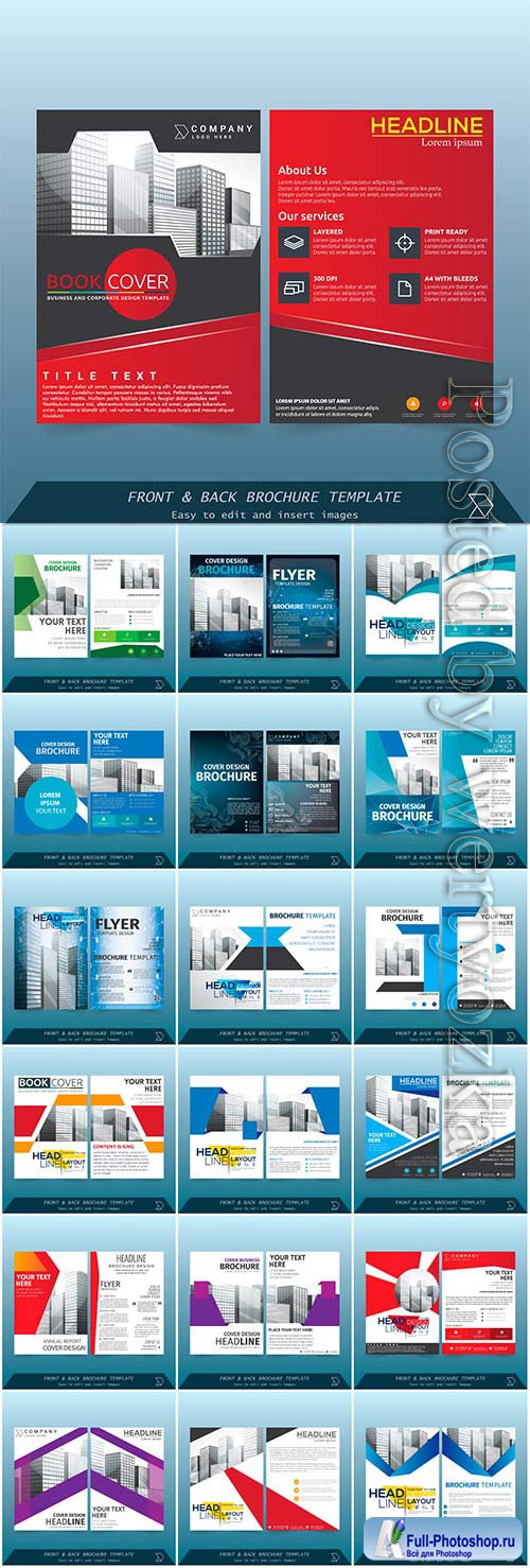 Business flyers in vector